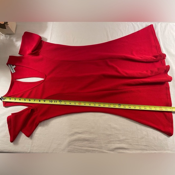 Hot Topic Almost Famous Cold Shoulder Dress Fit & Flare Above Knee Red Size L - Picture 11 of 14